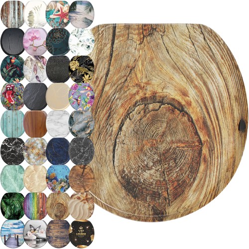 Wooden toilet seat with soft - wooden,